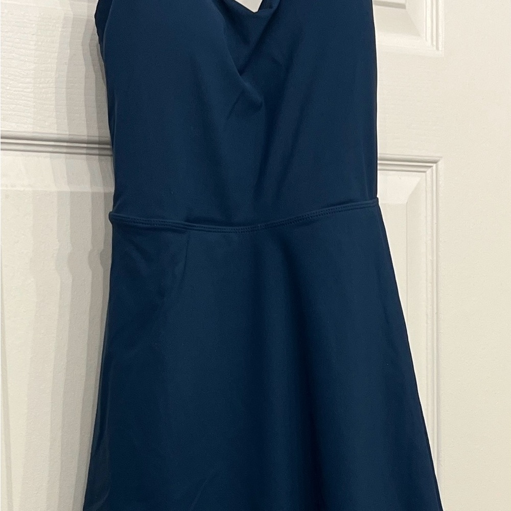 HALARA Backless meridian blue Dress size medium NWT - Picture 7 of 16